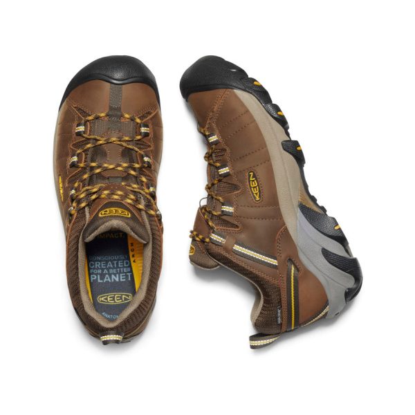 Men's Targhee II Waterproof Wide  |  Cascade Brown/Golden Yellow