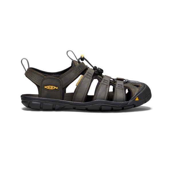 Men's Clearwater CNX Leather Sandal  |  Magnet/Black