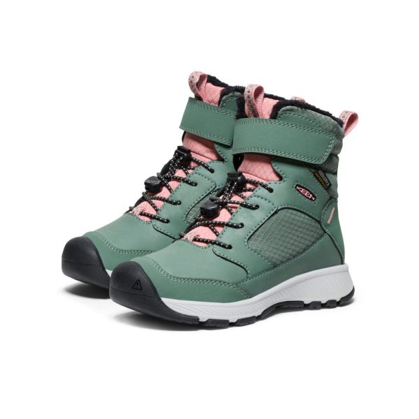 Little Kids' Skua Waterproof Winter Boot | Dark Forest/Rose Elegance