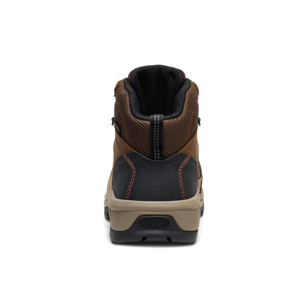 Women's Skokie Waterproof Work Boot (Carbon Toe)  |  Bison/Black