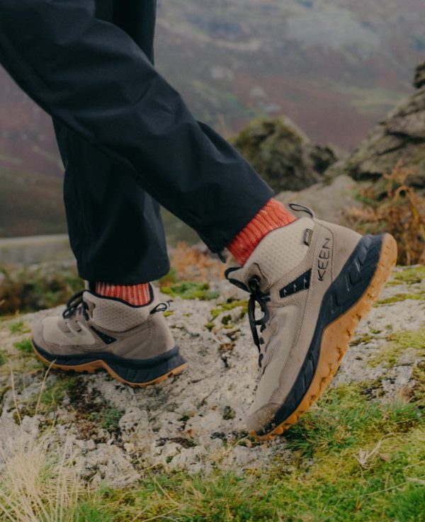 Men's Hightrail Waterproof Wide Hiking Boot  |  Brindle/Oak Buff